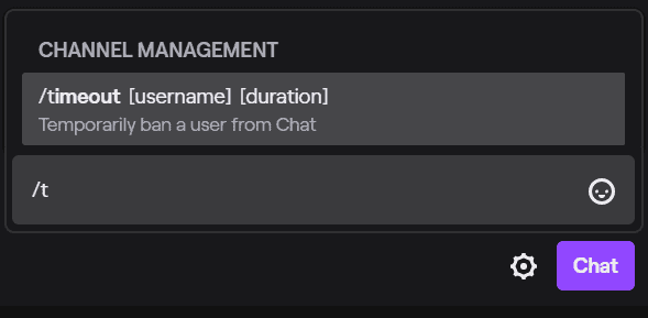 timeout adjustment on the twitch page of a streamer