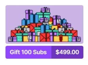 most gifted subs twitch in one stream