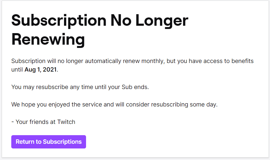 Twitch renew auto do subscriptions Complete guide