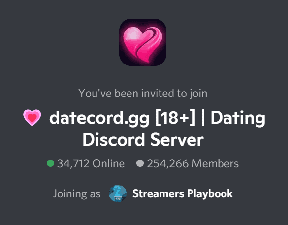 Discord dating servers